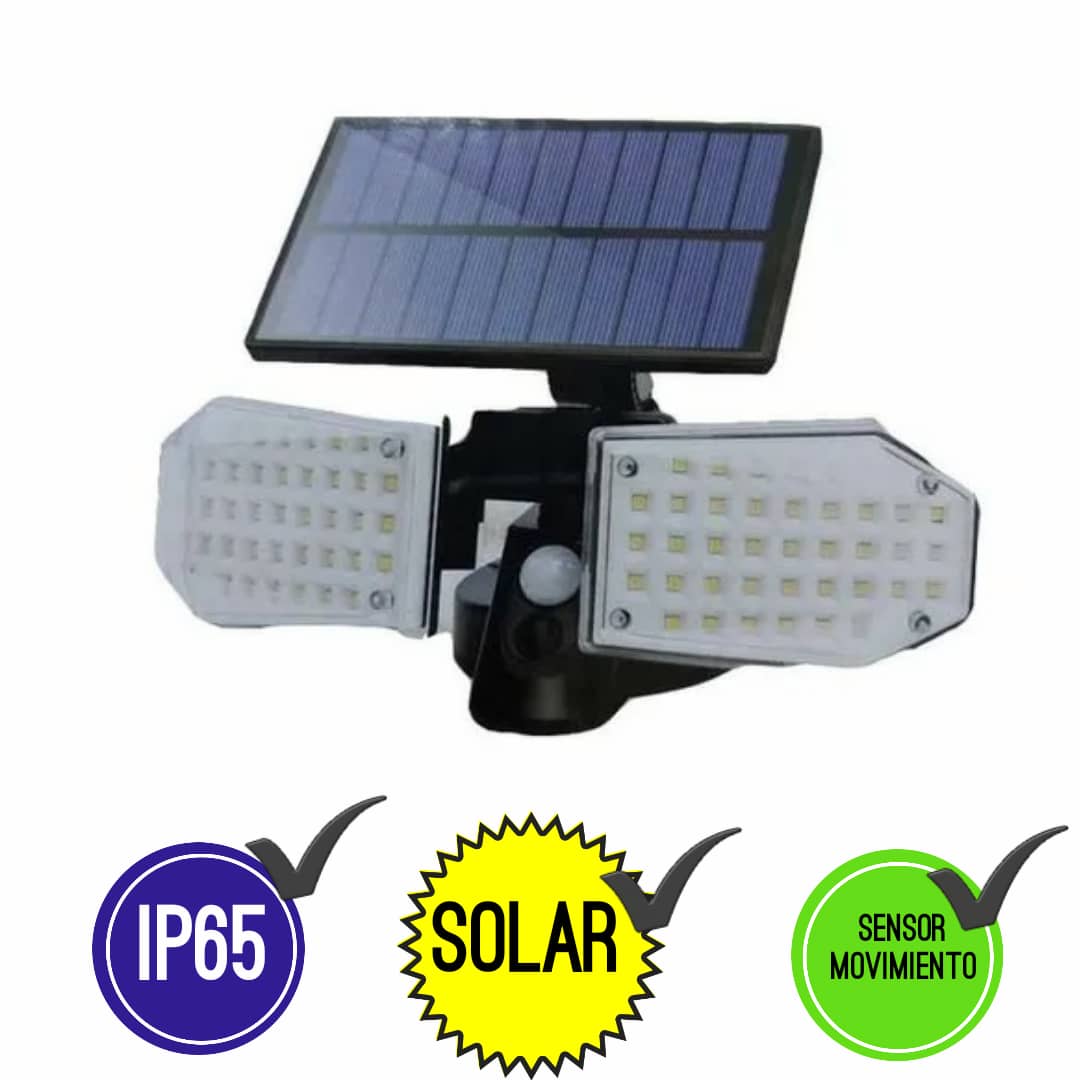 Foco Led Solar Con Sensor De Movimiento Exterior Ip65