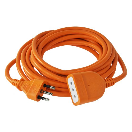 Cable alargador de 10 m, color blanco, con protección de contacto y  seguridad infantil, para interiores, cable de alimentación : :  Electrónica